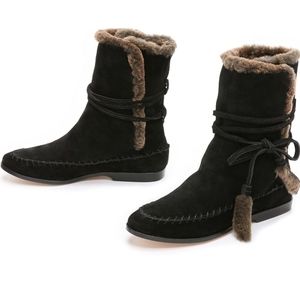 Cynthia Vincent Hustle Shearling Moccasin Boot